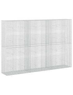 Gabione con filo da 5 mm e rete da 5x5 cm 300x50x200 cm 2