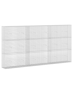 Gabione con filo da 5 mm e rete da 5x5 cm 300x30x150 cm 2