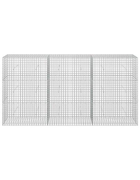 Gabione con filo da 5 mm e rete da 5x5 cm 300x30x150 cm