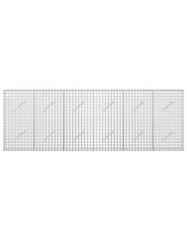 Gabione con filo da 5 mm e rete da 5x5 cm 300x10x100 cm