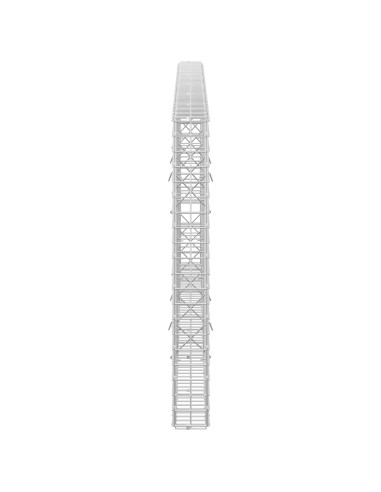 Gabione con filo da 5 mm e rete da 5x5 cm 300x10x100 cm