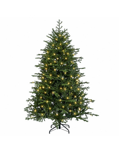 Albero di Natale Artificiale con Rami Pieghevoli 240 cm 300 LED