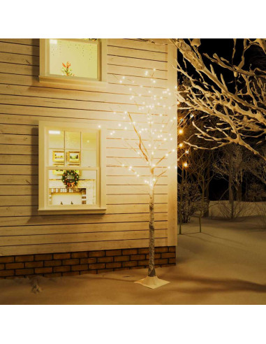 Betulla con LED Bianco Caldo 240 LED 300 cm