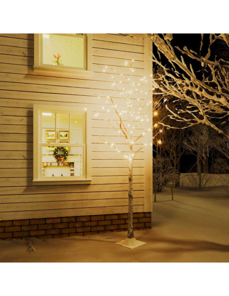 Betulla con LED Bianco Caldo 240 LED 300 cm