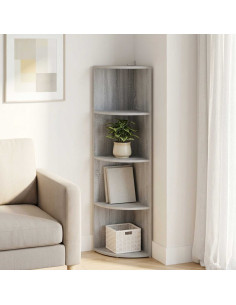 Mensola angolare 4 livelli 31,5 x 31 x 130 cm