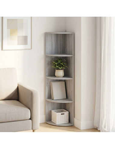 Mensola angolare 4 livelli 31,5 x 31 x 130 cm