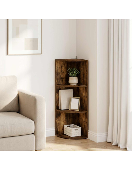 Mensola angolare 2 livelli 41,5 x 41,5 x 72 cm