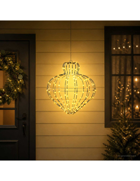 Luce a punta di Natale 192 LED Bianco caldo Diam. 40 x 40 cm