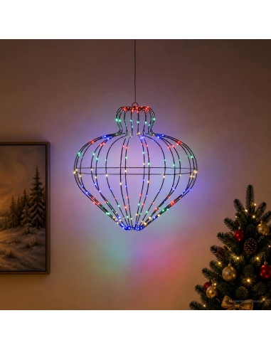 Luce a punta di Natale 192 LED Multicolore Diam. 40 x 40 cm