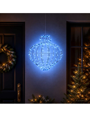 Luce a punta di Natale 192 LED Blu Diam. 40 x 40 cm
