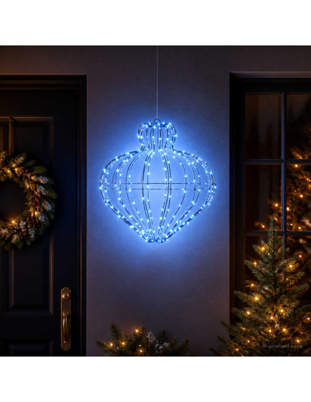 Luce a punta di Natale 192 LED Blu Diam. 40 x 40 cm