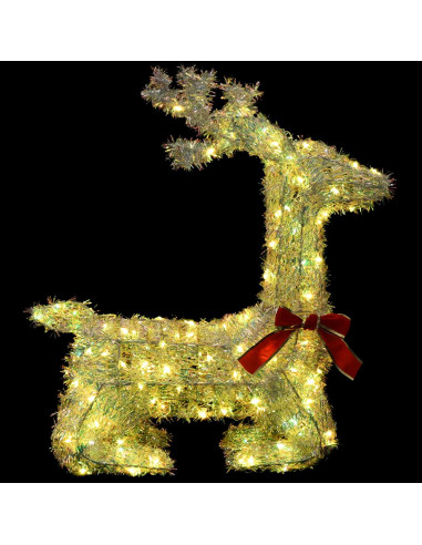 Renna di Natale 3D LOVIISA 140 LED Bianco caldo 55 x 22 x 63 cm