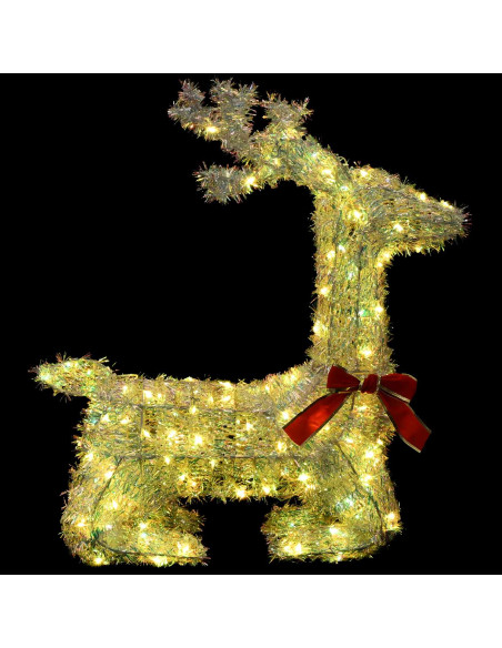 Renna di Natale 3D LOVIISA 140 LED Bianco caldo 55 x 22 x 63 cm