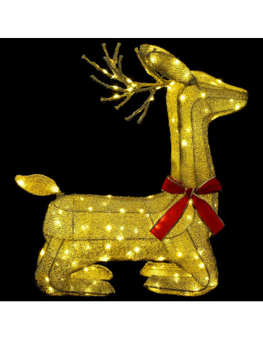 Renna di Natale 3D LOVIISA 140 LED Bianco caldo 55 x 22 x 63 cm