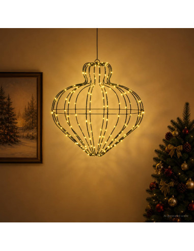 Luce a punta di Natale 192 LED Bianco caldo Diam. 40 x 40 cm