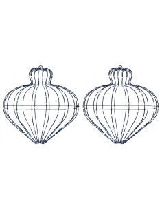Luce a punta di Natale 2 pz 384 LED Bianco freddo 2