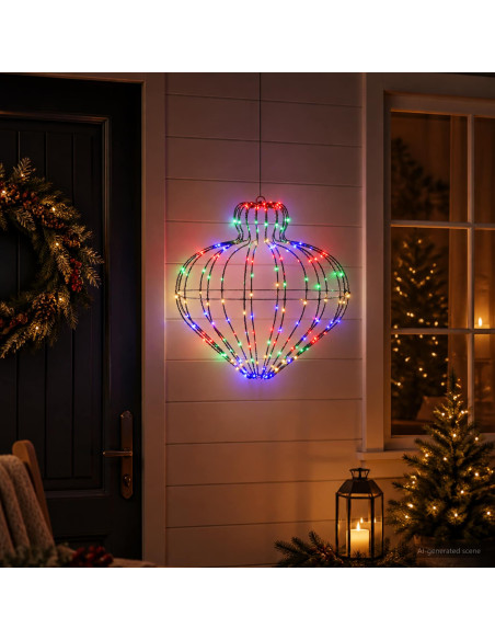 Luce a punta di Natale 192 LED Multicolore Diam. 40 x 40 cm