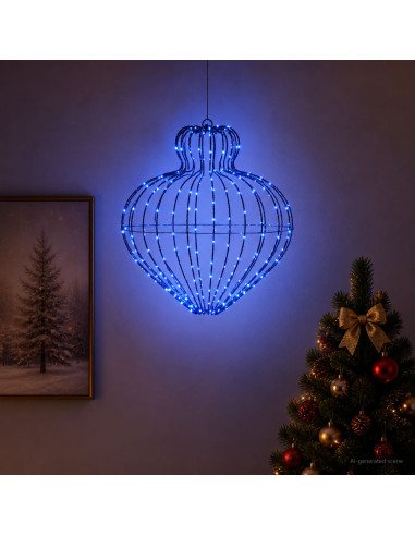 Luce a punta di Natale 192 LED Blu Diam. 40 x 40 cm
