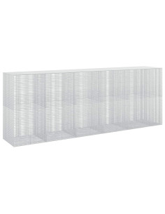 Gabione con Filo da 5 mm e Rete da 5x2,5 cm 550x100x200 cm 2