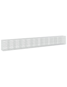 Gabione con Filo da 5 mm e Rete da 5x10 cm 1200x100x150 cm 2