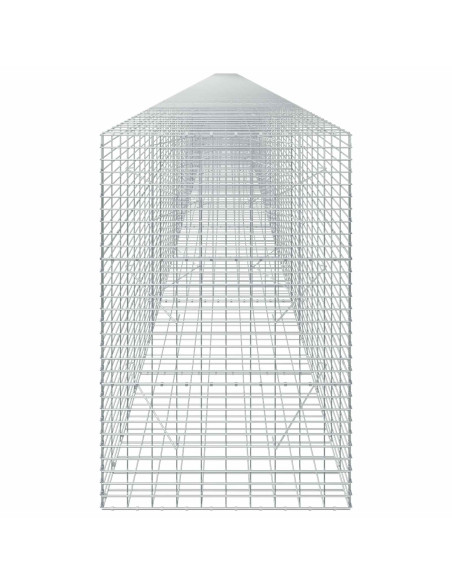 Gabione con Filo da 5 mm e Rete da 5x10 cm 1200x100x150 cm