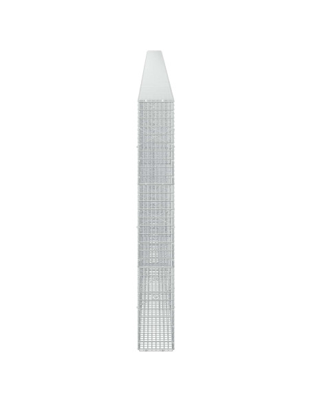 Gabione con Filo da 5 mm e Rete da 5x2,5 cm 1100x20x150 cm