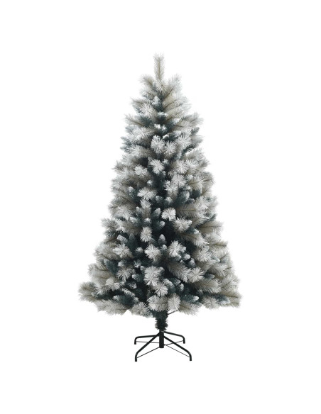 Albero di Natale artificiale con rami snodati e palline 120 cm