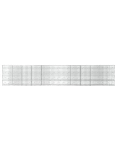 Gabione con Filo da 5 mm e Rete da 5x10 cm 1150x10x200 cm