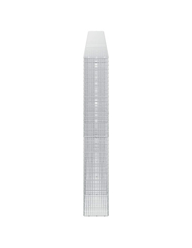 Gabione con Filo da 5 mm e Rete da 5x2,5 cm 600x30x200 cm