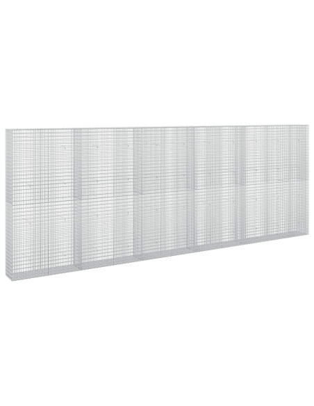 Gabione con Filo da 5 mm e Rete da 5x2,5 cm 550x30x200 cm