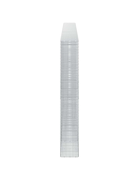 Gabione con Filo da 5 mm e Rete da 5x2,5 cm 550x30x200 cm