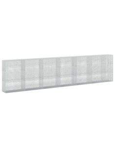 Gabione con Filo da 5 mm e Rete da 5x2,5 cm 650x50x150 cm 2
