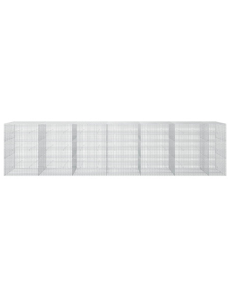 Gabione con Filo da 5 mm e Rete da 5x2,5 cm 650x50x150 cm