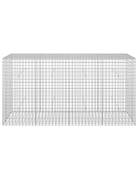 Gabione con filo da 5 mm e rete da 5x5 cm 200x50x100 cm