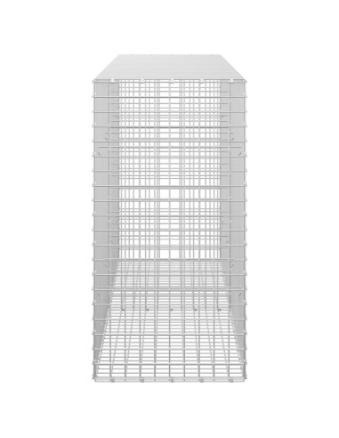 Gabione con filo da 5 mm e rete da 5x5 cm 200x50x100 cm