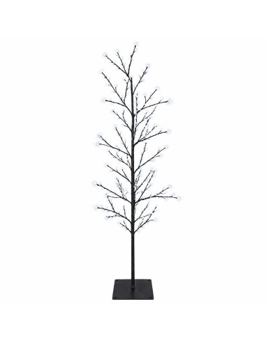 Albero di Natale a betulla Nero 18 x 18 x 150 cm Acciaio