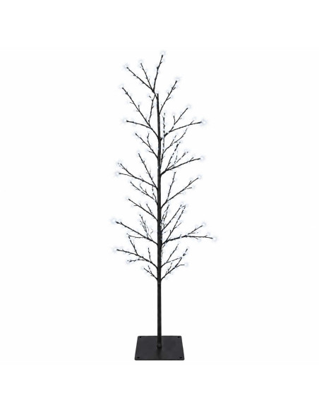 Albero di Natale a betulla Nero 18 x 18 x 150 cm Acciaio