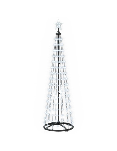 Albero di Natale a cono LED 180 cm 250 LED Bianco freddo