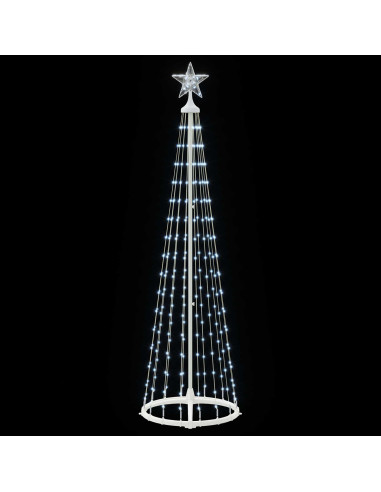 Albero di Natale a cono LED 180 cm 250 LED Bianco freddo