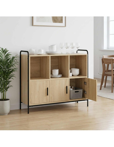 Credenza Rovere Sonoma 97 x 33 x 81 cm Legno ingegnerizzato