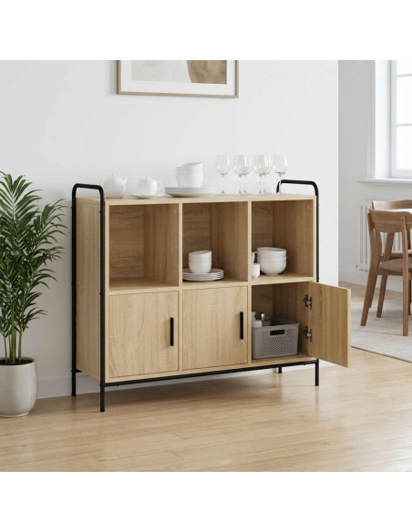 Credenza Rovere Sonoma 97 x 33 x 81 cm Legno ingegnerizzato