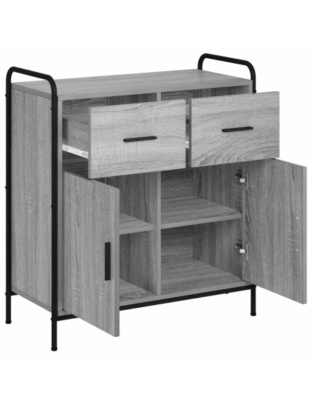Credenza Sonoma grigio 97 x 33 x 81 cm Legno ingegnerizzato