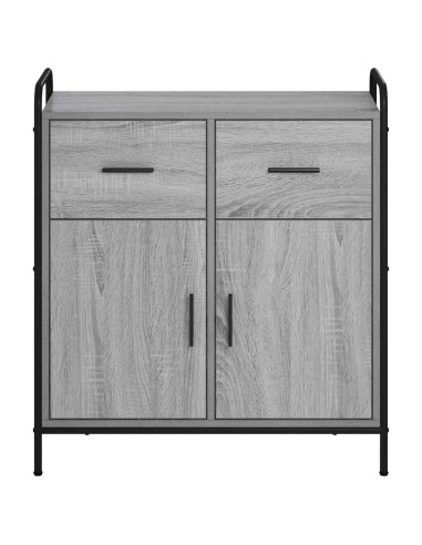 Credenza Sonoma grigio 97 x 33 x 81 cm Legno ingegnerizzato
