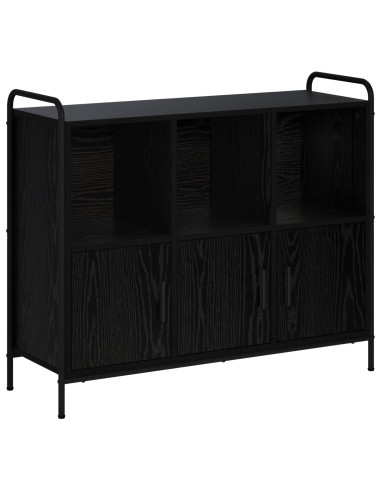 Credenza Rovere Nero 97 x 33 x 81 cm Legno ingegnerizzato