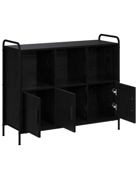 Credenza Rovere Nero 97 x 33 x 81 cm Legno ingegnerizzato