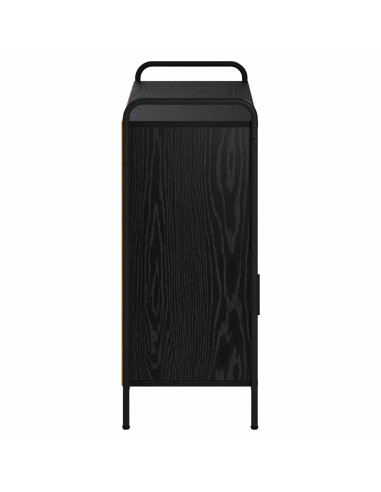 Credenza Rovere Nero 97 x 33 x 81 cm Legno ingegnerizzato