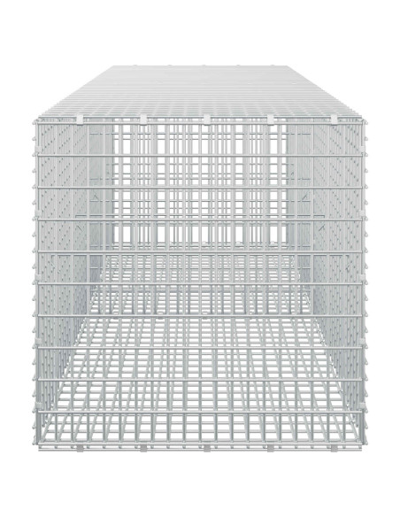 Gabione con Filo da 5 mm e Rete da 5x2,5 cm 200x50x50 cm