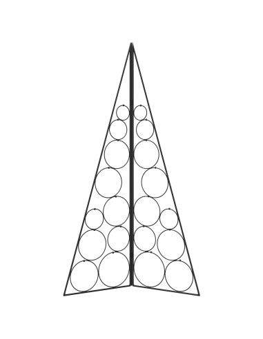 Albero di Natale in metallo KUOPIO 100 cm Acciaio Nero
