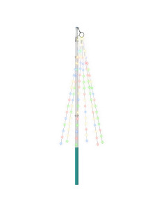 Luci per albero di Natale con picchetti e asta per bandiera 2