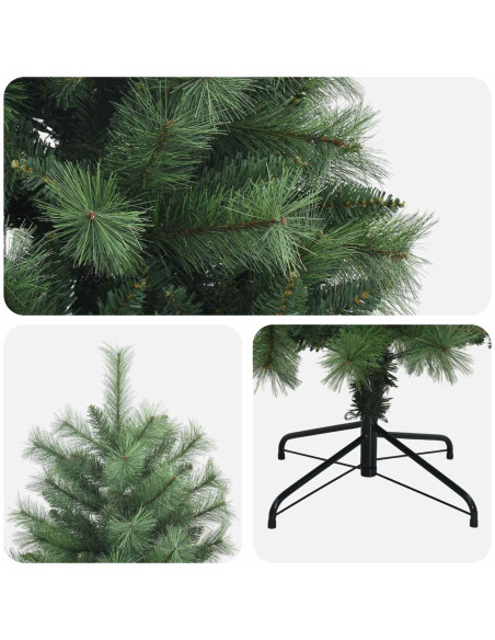 Albero di Natale Artificiale con Rami Pieghevoli 180 cm